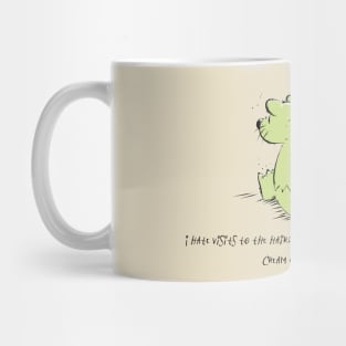 Grumpy Bear hates Flowers and Hairdressers Mug